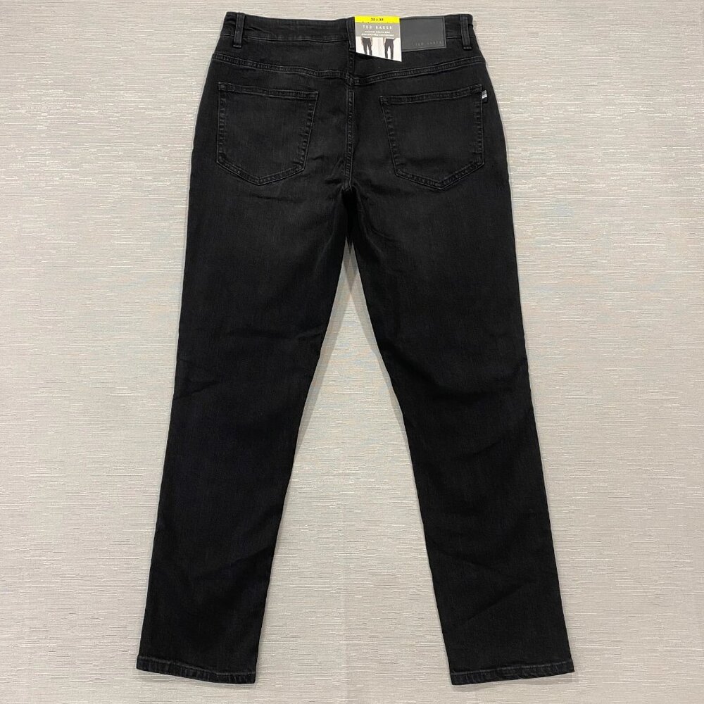 Ted Baker Jeans Mens 32 x 32 Straight Leg Regular Fit Black Denim Pants